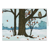 Japanese Christmas Snow Birds (Front Horizontal)