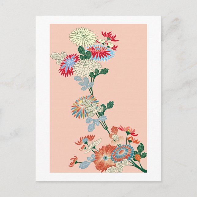 Japanese Chrysanthemum Postcard (Front)