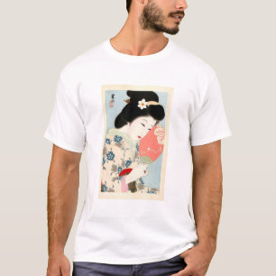 Japanese Classic Geisha Lady Art T-Shirt