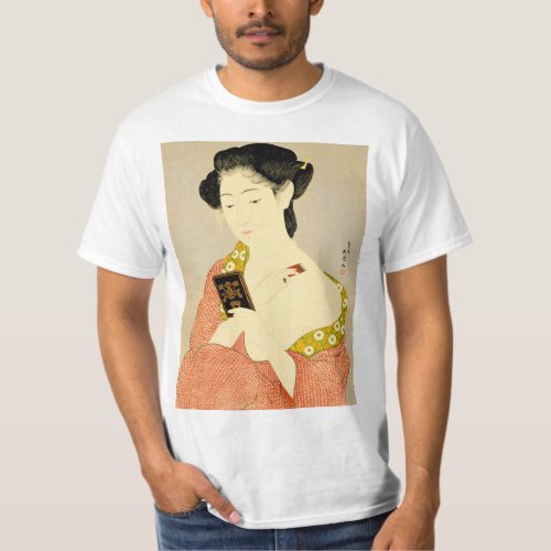 Japanese classic geisha lady art T_Shirt