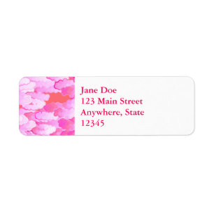 Japanese Clouds, Dawn, Orchid Pink and Coral Label