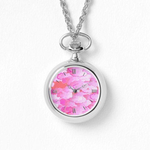 Japanese Clouds Dawn Orchid Pink and Coral Watch