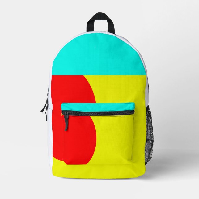 Japanese colors printed backpack (Front)