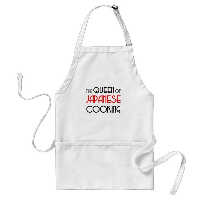 japanese cooking queen adult apron (Front)