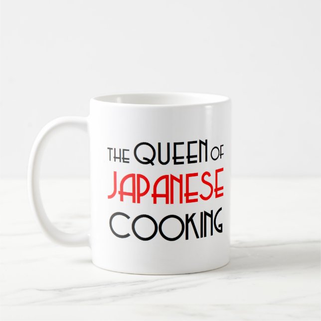 japanese cooking queen coffee mug (Left)