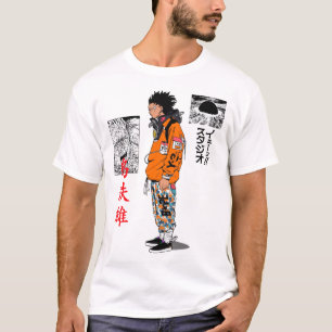 Japanese Cool Urban Samurai Vaporwave Style T-Shirt