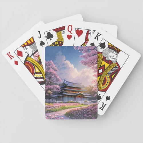 Japanese Countryside Mansion Playing Cards