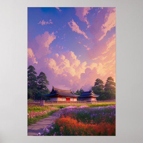 Japanese Countryside Poster