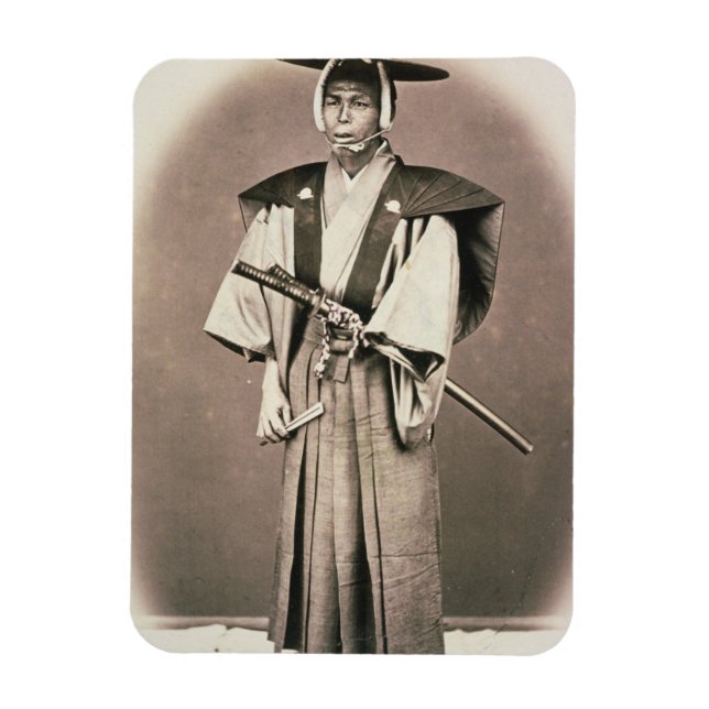 Japanese Court Official or Samurai, c.1870s (hand- Magnet (Vertical)