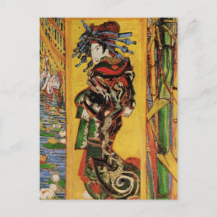 Japanese Courtesan Oiran by Vincent van Gogh Postcard
