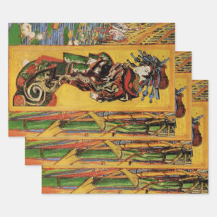 Japanese Courtesan Oiran by Vincent van Gogh Wrapping Paper Sheets