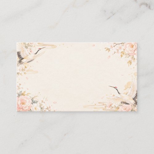 Japanese Crane Couple Wedding Invitation