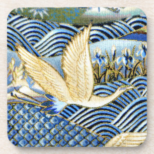 Japanese Crane Custom Beverage Coaster