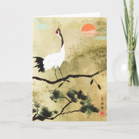 Japanese Crane Greeting Card