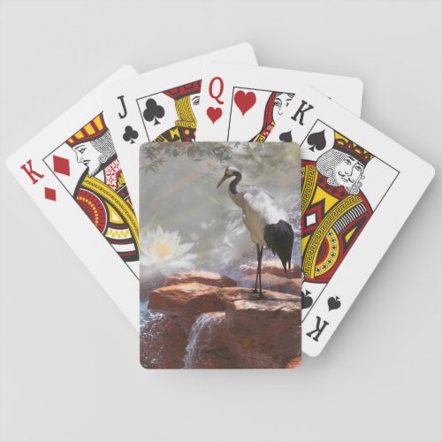 Japanese Crane Longevity Poker Cards