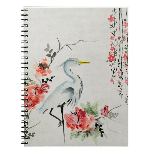 Japanese Crane Notebook (Front)