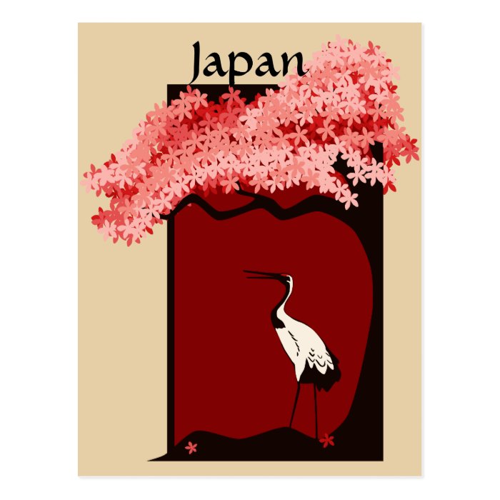 Japanese Crane Postcard