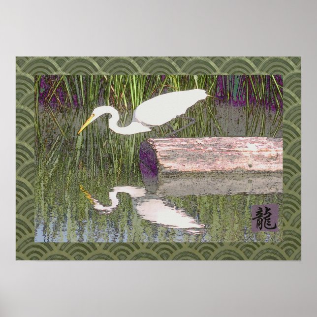 Japanese Crane Poster (Front)