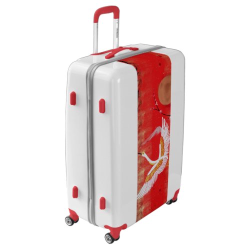 Japanese crane sun Japan sakura red Luggage