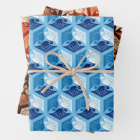 Japanese Pattern 3 Wrapping Paper Sheets