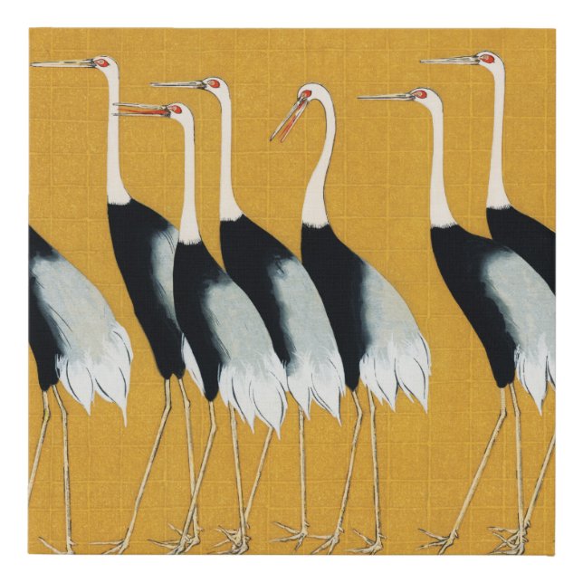 Japanese Cranes   Faux Canvas Print (Front)