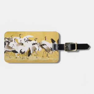 Japanese Cranes Vintage Bird Classic Luggage Tag