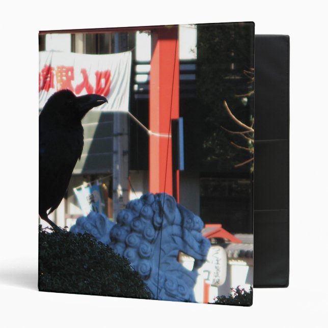 Japanese Crow 3 Ring Binder (Front/Inside)