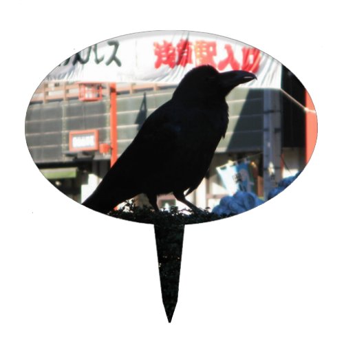 Japanese Crow Cake Topper