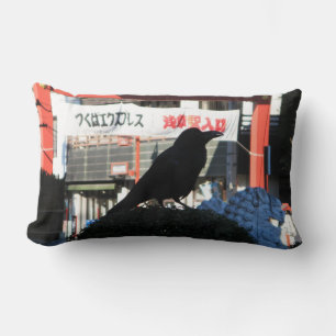 Japanese Crow Lumbar Pillow