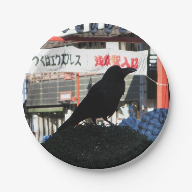 Japanese Crow Paper Plates (Front)