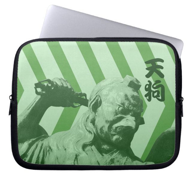 Japanese Crow Tengu Yokai | Pop Art Laptop Sleeve (Front)