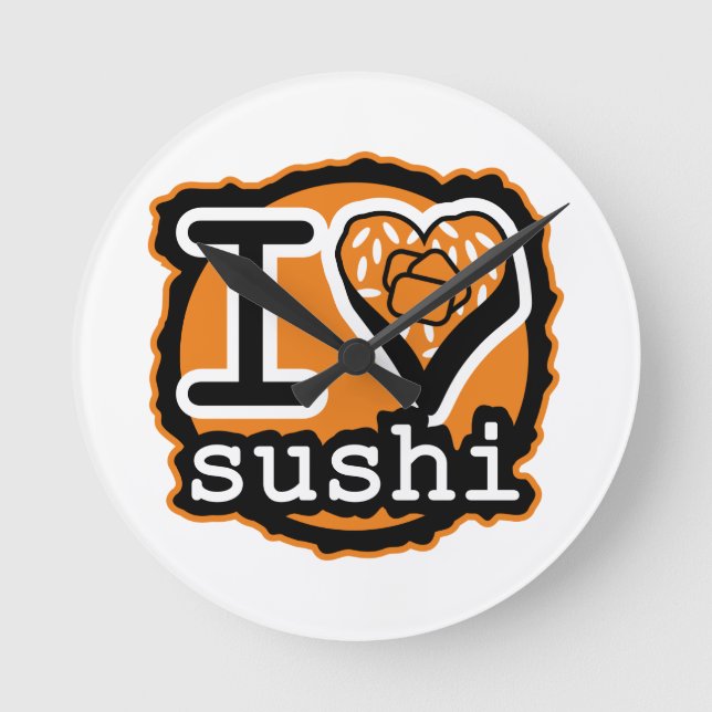 JAPANESE CUISINE Sushi Edition Round Clock (Front)