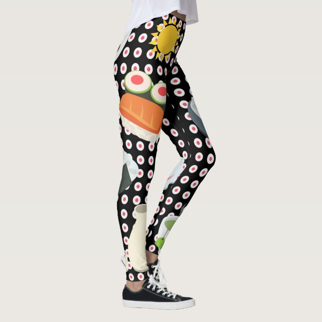 Japanese Culture Emojis Leggings (Right)