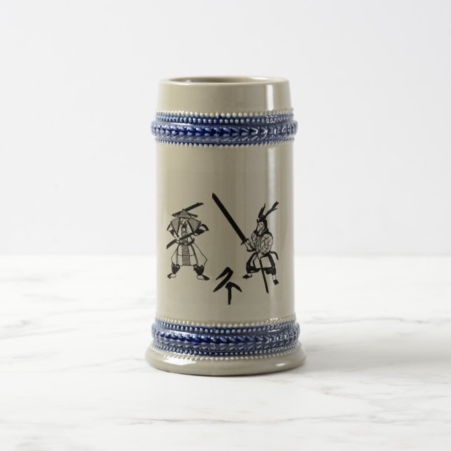 Japanese Culture Samurai Beer Stein (Center)