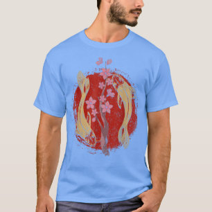 Japanese Culture Taisho Sanke Sakura Cherry Blosso T-Shirt
