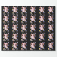 Japanese Cute Axolotl Family Galaxy Anime Wrapping Paper