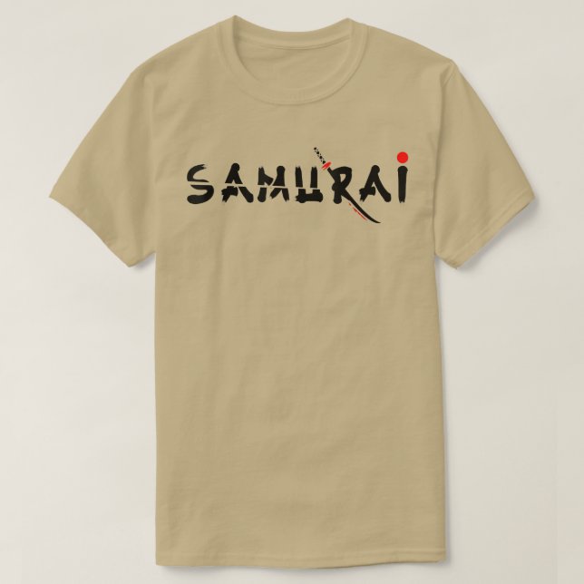 Japanese Cyber samurai sword warrior Aesthetic Gra T-Shirt (Design Front)
