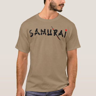 Japanese Cyber samurai sword warrior Aesthetic Gra T-Shirt