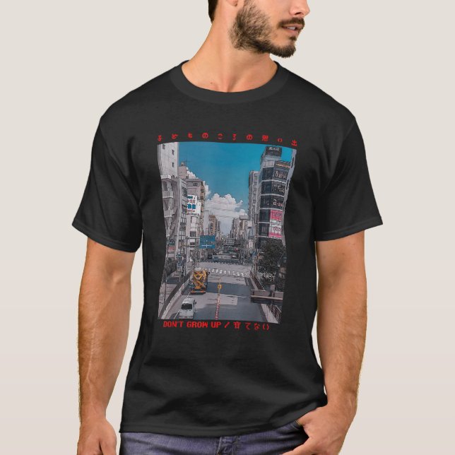 Japanese Cyberpunk Tokyo Streetwear Aesthetic Japa T-Shirt (Front)