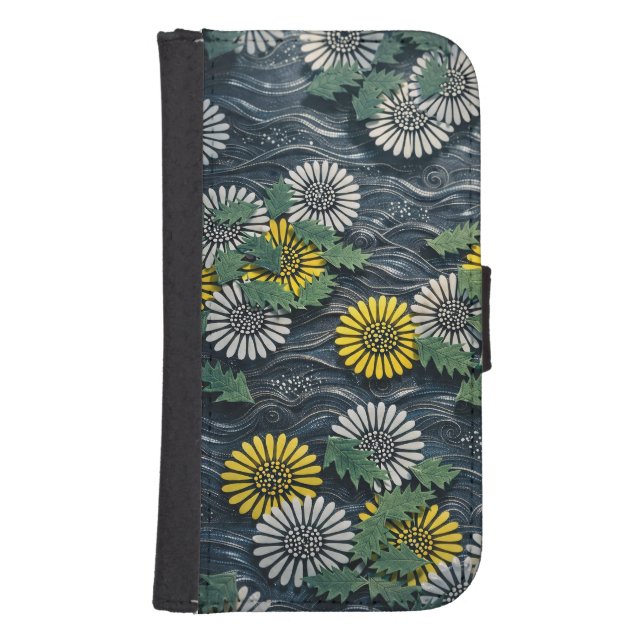 Japanese Dandelion Moonlight Wallet Case | Kamisak (Front)
