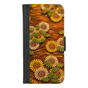 Japanese Dandelion Sunset Glow Wallet Case Kamis