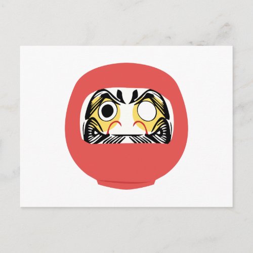 Japanese Daruma Doll Postcard