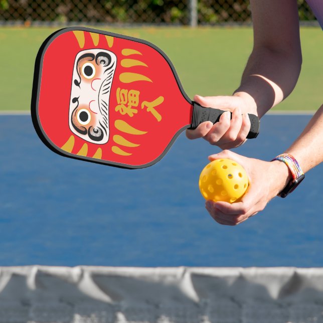 Japanese Daruma- Good Luck Pickleball Paddle (Insitu)