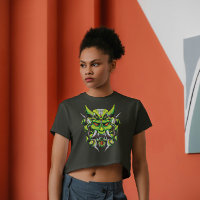 Japanese Demon Hannya Oni Mask Mecha Style T-Shirt