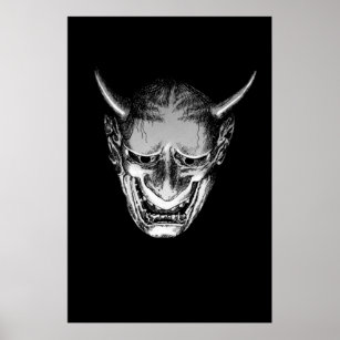 Japanese Demon Oni Poster