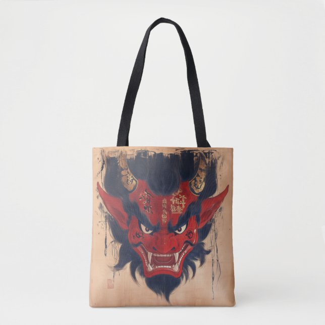Japanese Demon Tote Bag (Front)