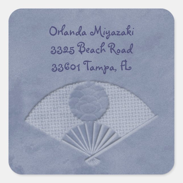 Japanese design address stickers (Front)