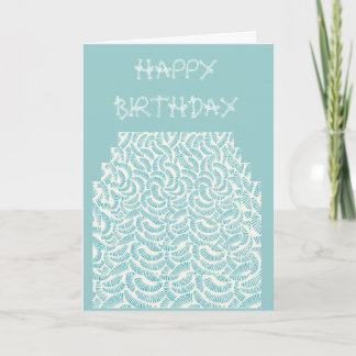 Japanese Design Greeting Card - "Happy Birthday"