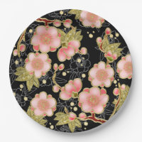 Japanese design party paper plates