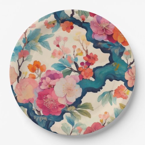 Japanese design party paper plates